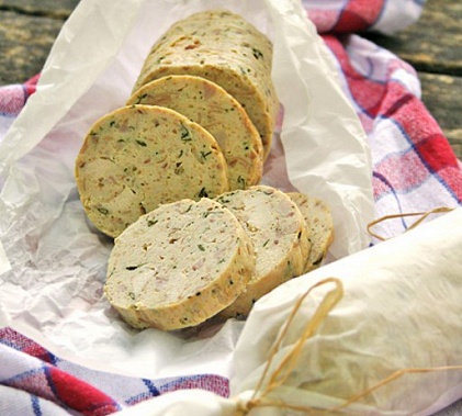 Домашняя куриная колбаса без оболочки (сербская кухня) 